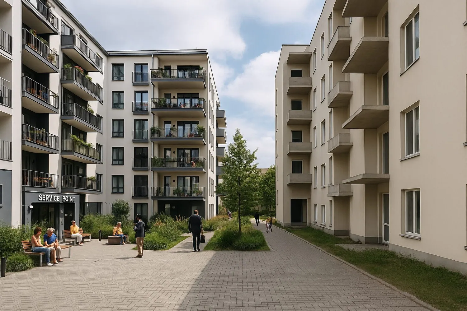 Quartier-Foto langfristig