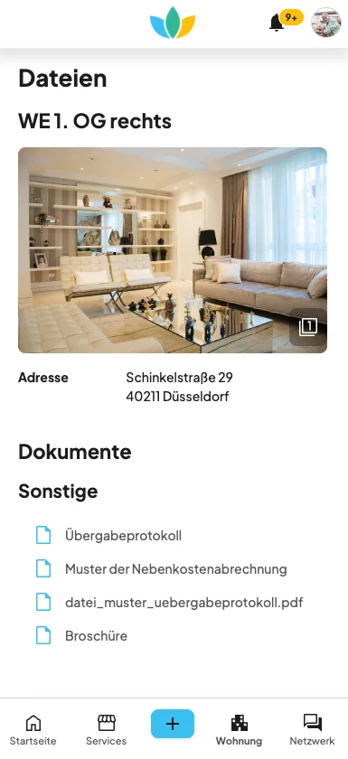 iPhone-Mockup Nachrichten